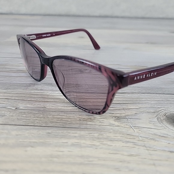 Anne Klein Eyeglasses Frames Only AK5055 604 Burgundy Zebra Print 54-16 135mm - Picture 1 of 13